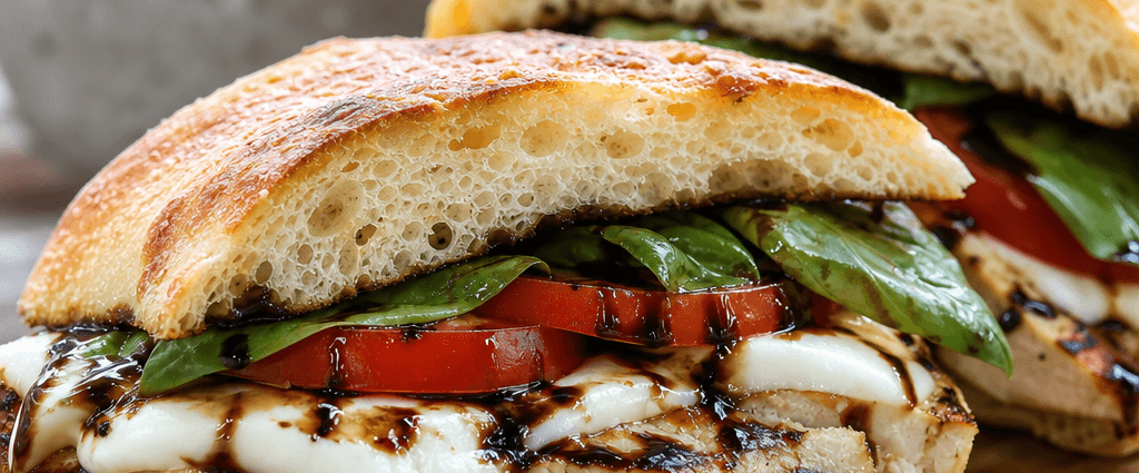 Grilled Chicken Caprese Sandwich