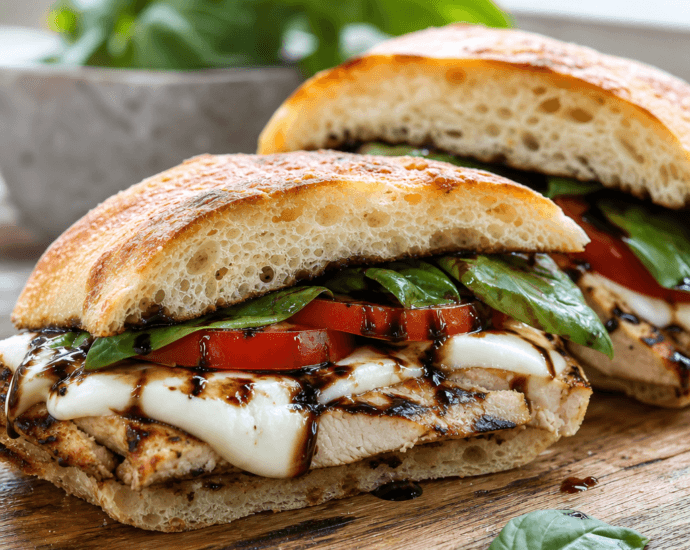 Grilled Chicken Caprese Sandwich