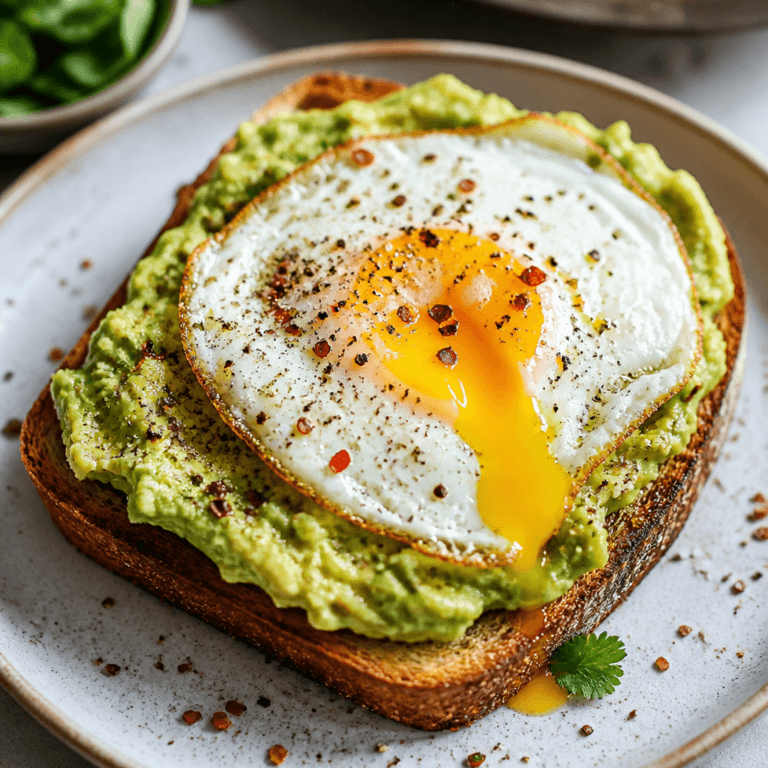 Avocado Toast with Egg (Easy 10-Minute Breakfast)