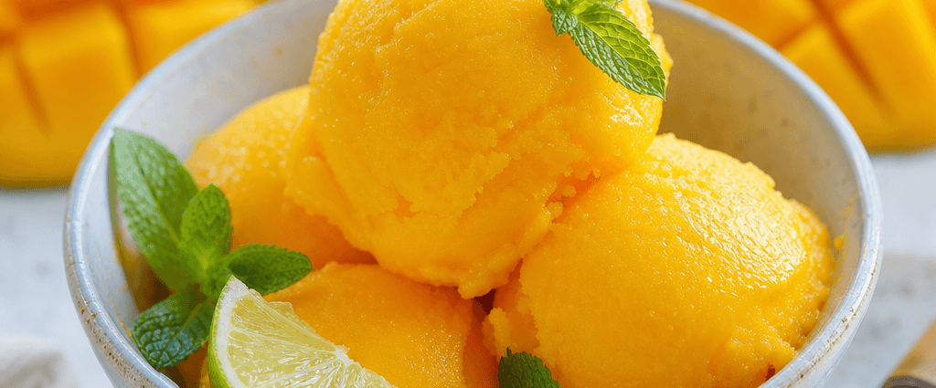 Homemade Mango Sorbet
