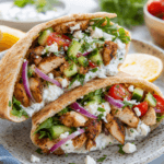 Mediterranean Chicken Pita Pockets