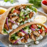 Mediterranean Chicken Pita Pockets
