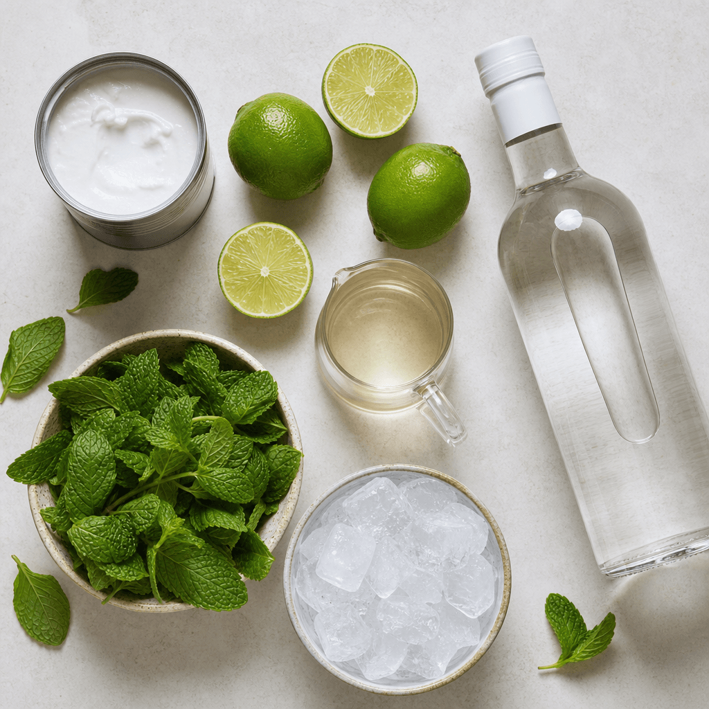 Frozen Coconut Mojito ingredients