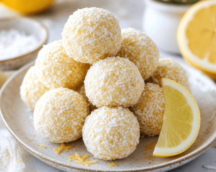Lemon Coconut Bliss Balls