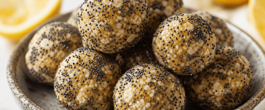 Lemon Poppy Seed Energy Bites