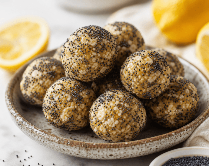 Lemon Poppy Seed Energy Bites