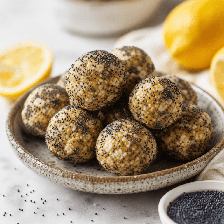 Lemon Poppy Seed Energy Bites