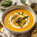 Butternut squash soup with sage