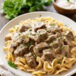 Crockpot Beef Stroganoff
