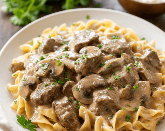 Crockpot Beef Stroganoff