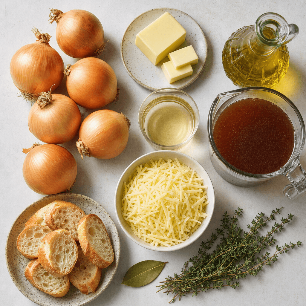French onion soup ingredients