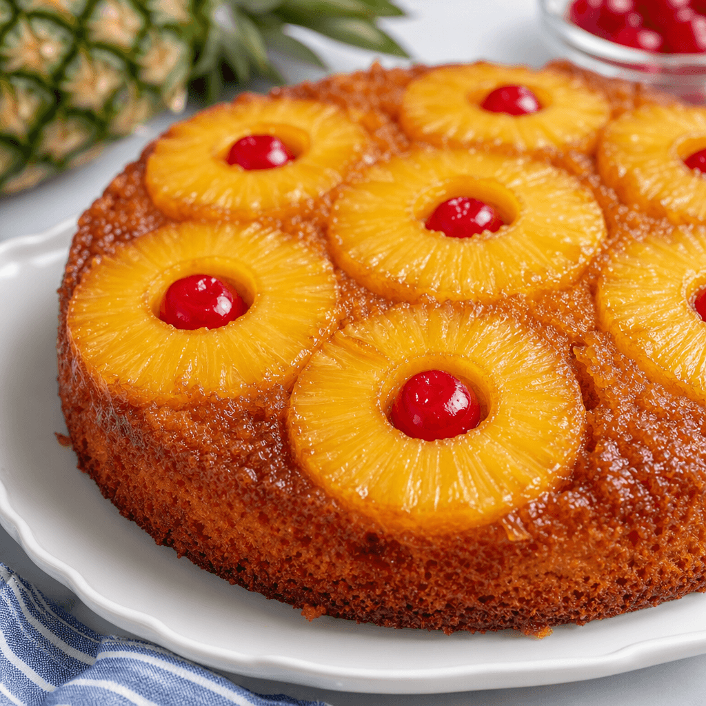Deliciously Moist Pineapple Upside Down Cake