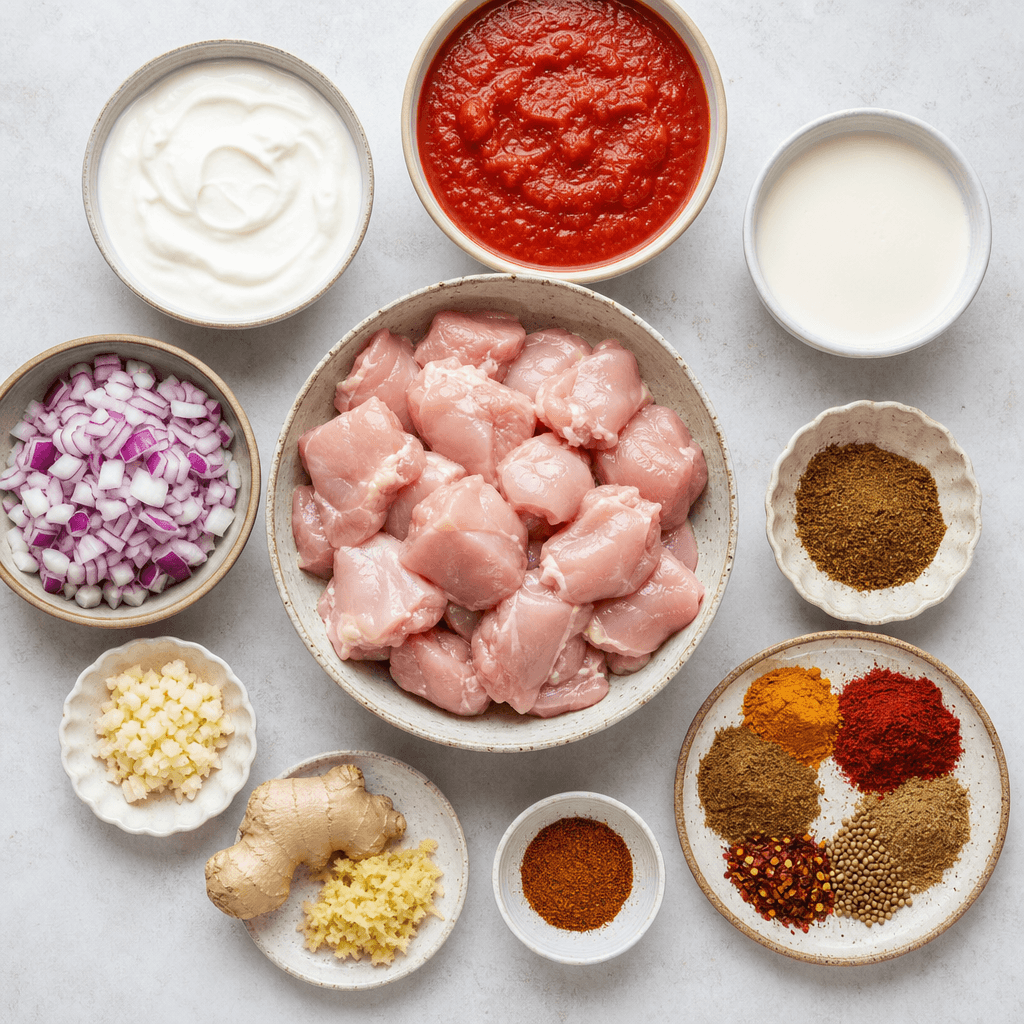 Creamy Instant Pot Chicken Tikka Masala Recipe ingredients