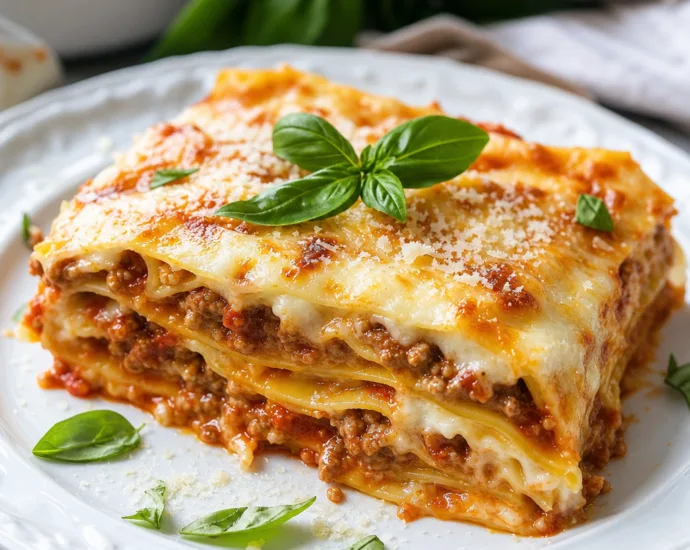 Classic Lasagna with Creamy Bechamel Sauce