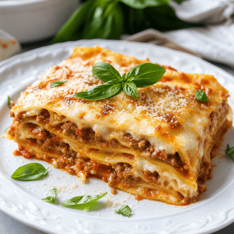 Classic Lasagna with Creamy Bechamel Sauce