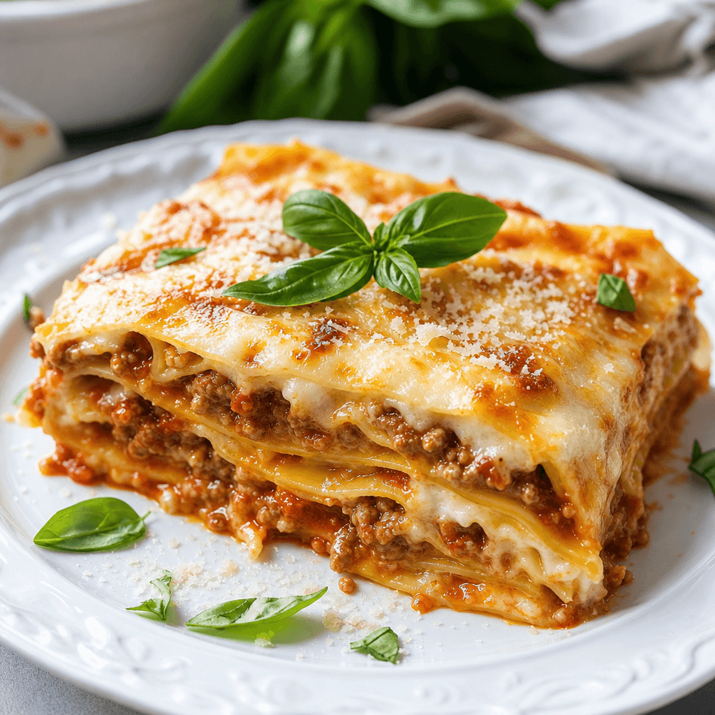 Classic Lasagna with Creamy Bechamel Sauce