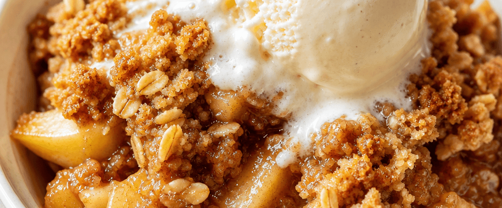 Apple Crisp with Crunchy Oat Topping