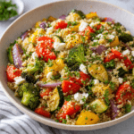 Healthy Warm Quinoa Salad with Roasted Vegetables