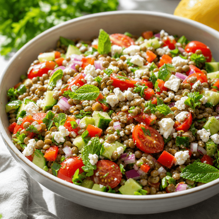 Instant Pot Lentil Salad (Quick, Healthy & Delicious)