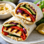 Grilled Halloumi and Veggie Wraps