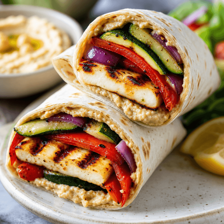 Grilled Halloumi and Veggie Wraps (Easy 30-Minute Dinner)