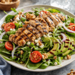 Mixed Greens Salad with Grilled Chicken and Balsamic Dressing