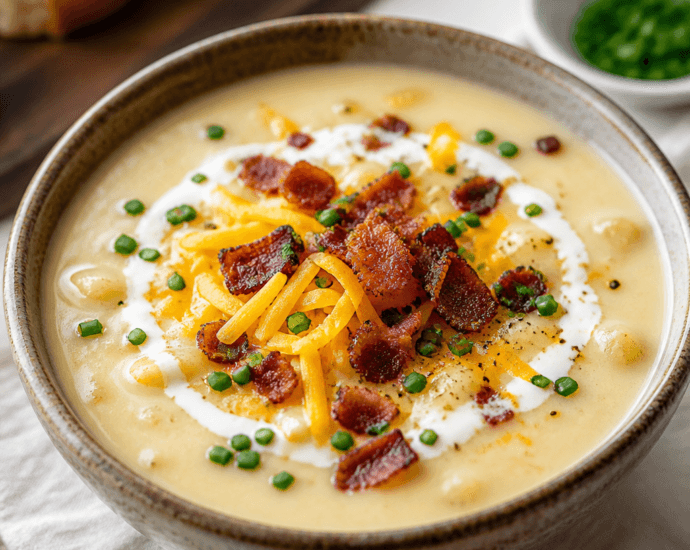 Cozy Bowl of Creamy Potato Soup