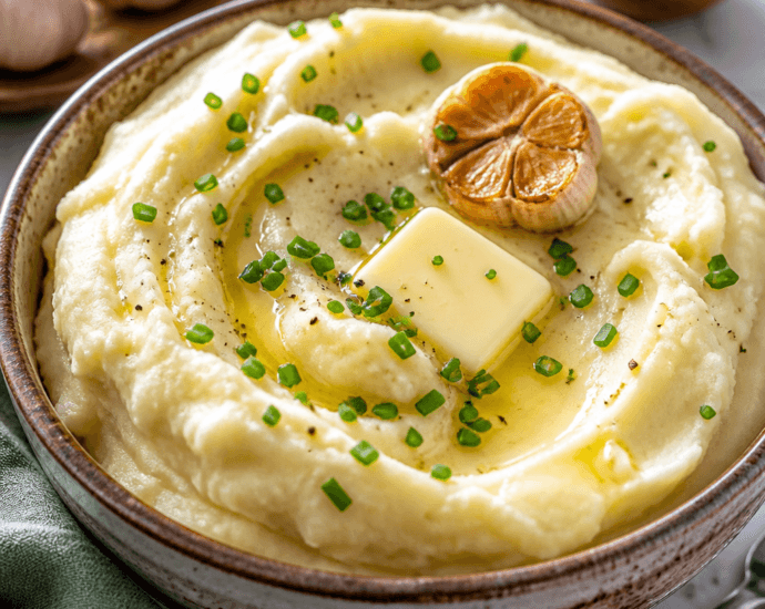 Creamy Dreamy Roasted Garlic Mashed Potatoes