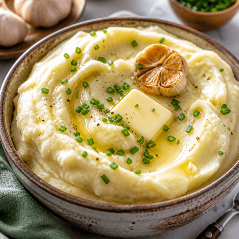 Creamy Dreamy Roasted Garlic Mashed Potatoes