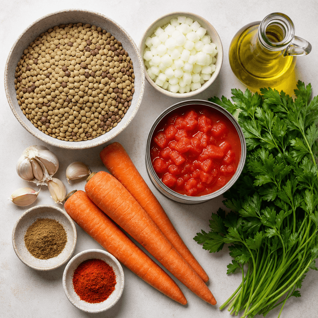 Cozy Lentil Soup Recipe for Every Season ingredients