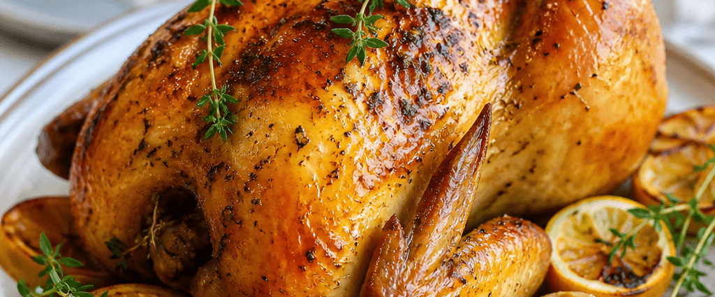 Easy Roast Chicken with Lemon and Thyme