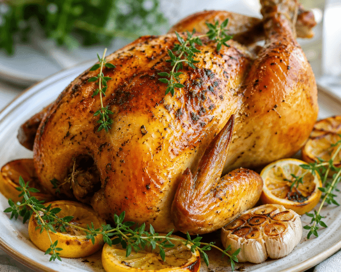 Easy Roast Chicken with Lemon and Thyme