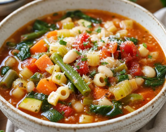 Hearty and Wholesome Minestrone Soup Recipe