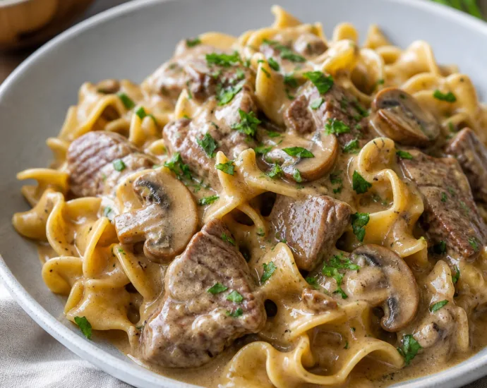 Comforting Instant Pot Beef Stroganoff Recipe