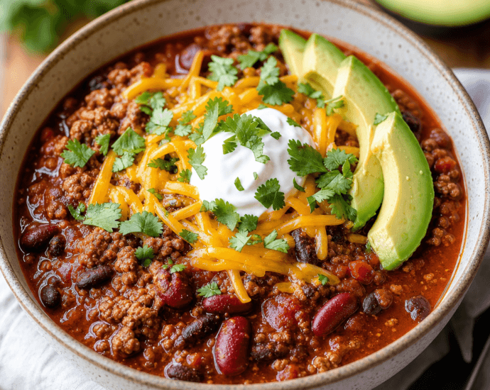 Chili with Canned Beans and Ground Beef