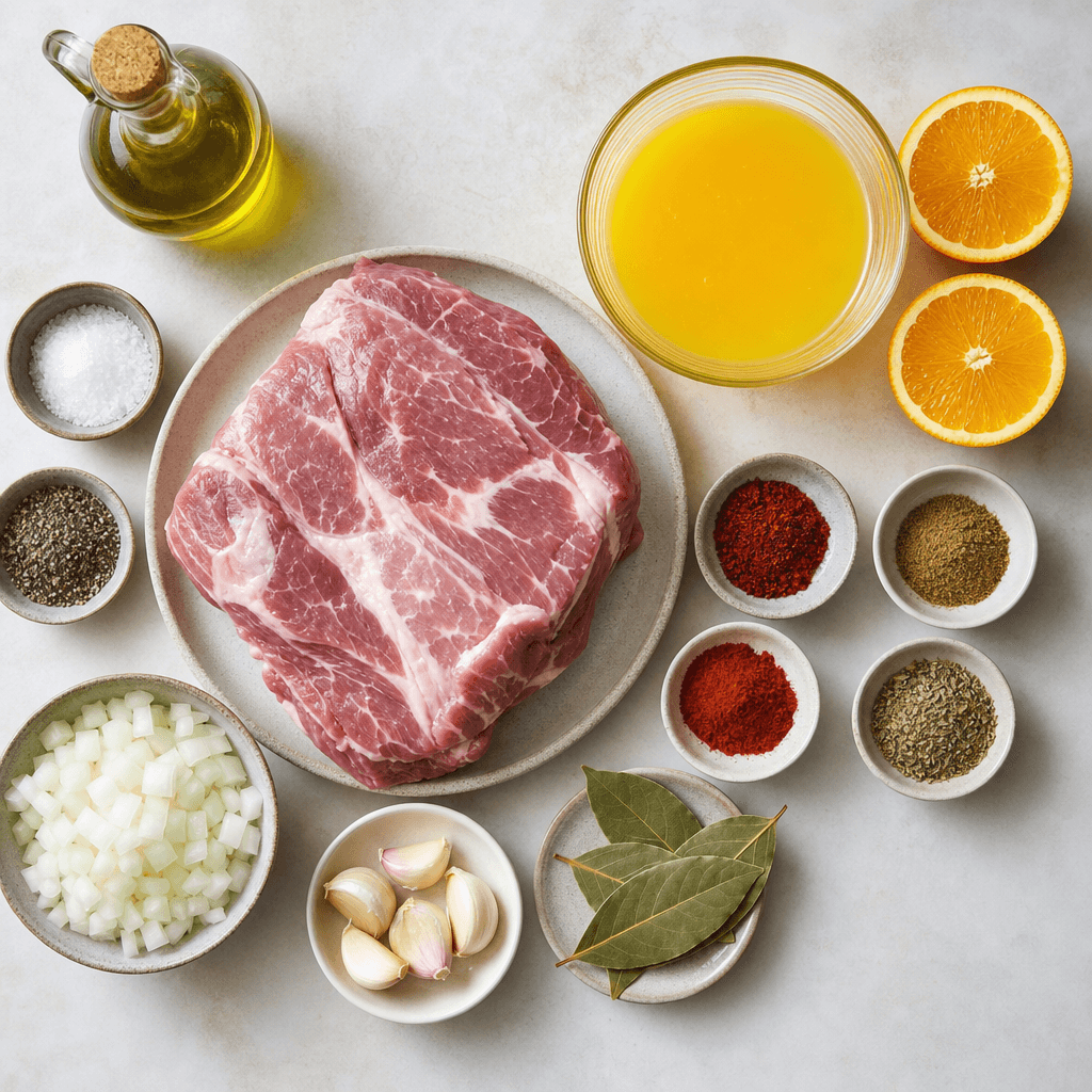 Easy Instant Pot Pork Carnitas Recipe ingredients