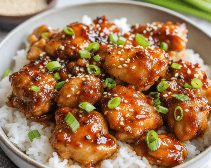 Easy Instant Pot Honey Garlic Chicken Dinner