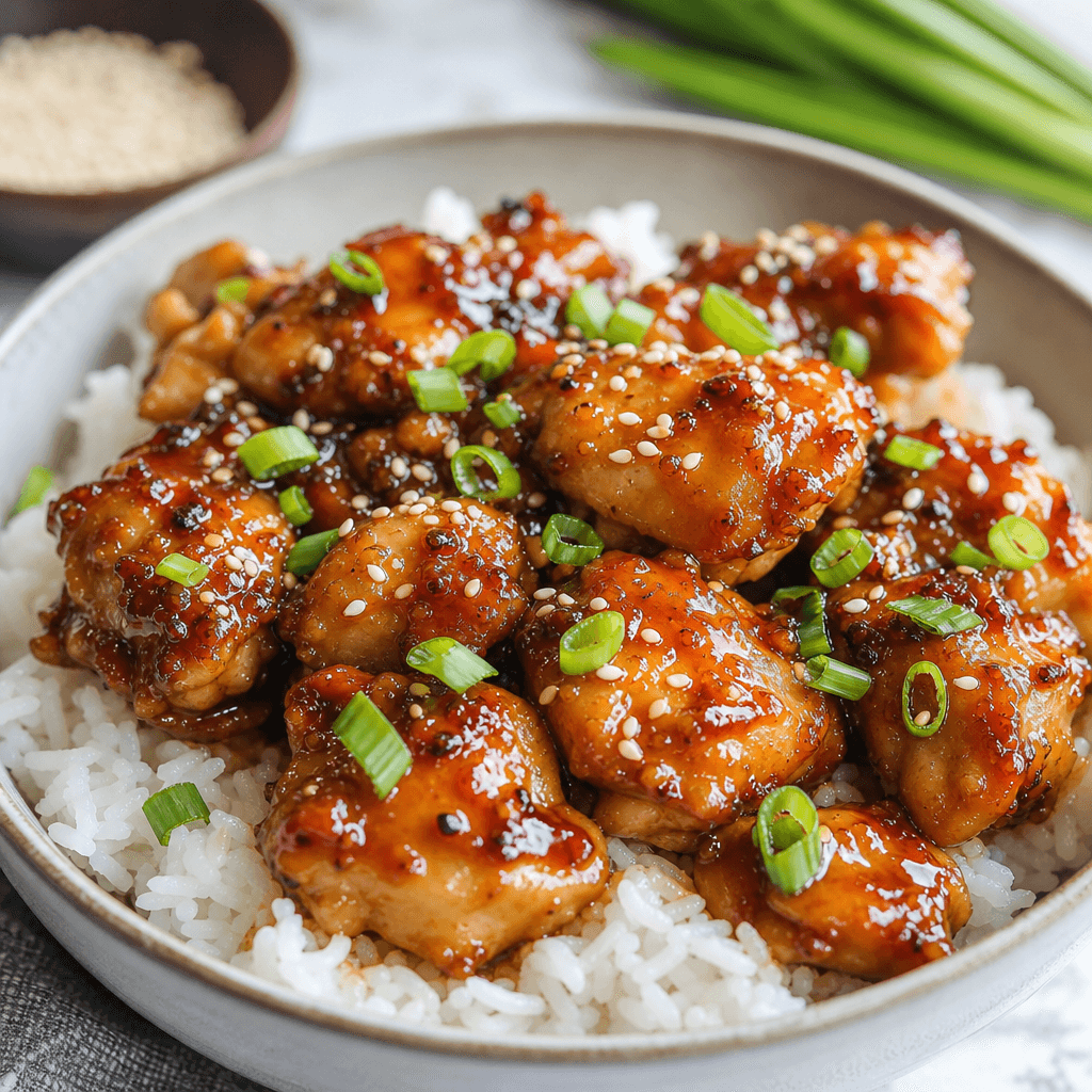 Easy Instant Pot Honey Garlic Chicken Dinner