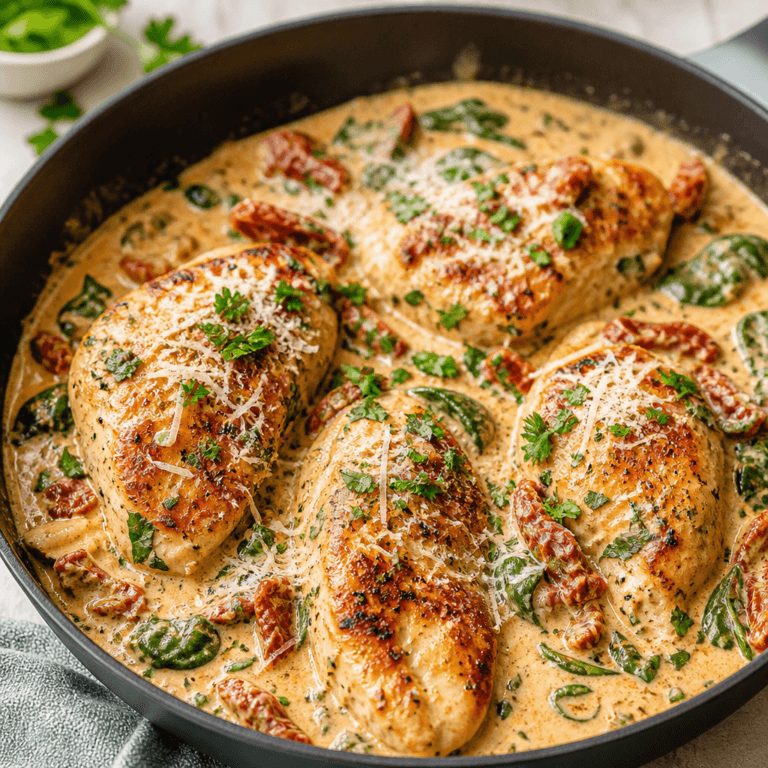 Creamy Tuscan Chicken Skillet (Easy 30-Minute Dinner)