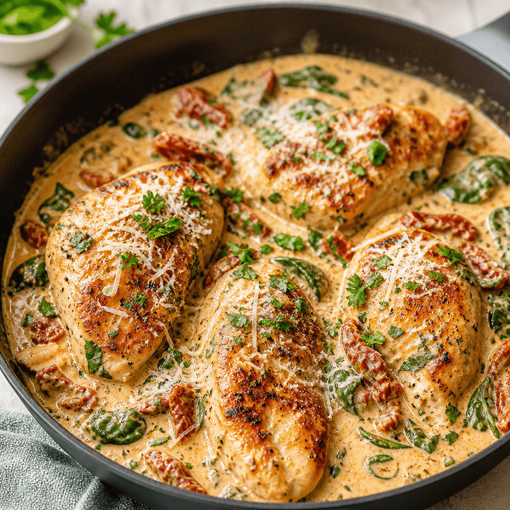 Creamy Tuscan Chicken Skillet