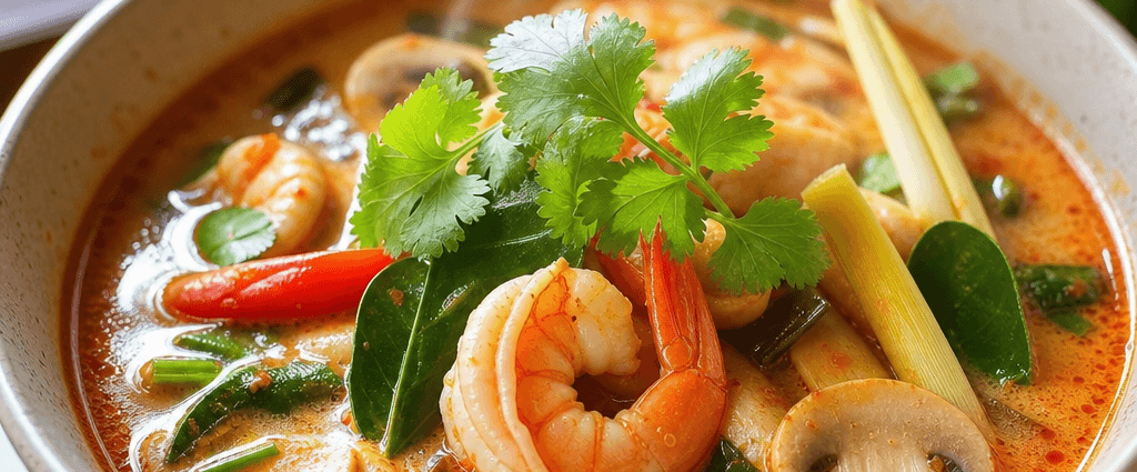 Authentic Thai Tom Yum Soup