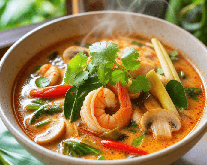 Authentic Thai Tom Yum Soup