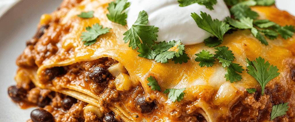 Easy Crockpot Enchilada Casserole