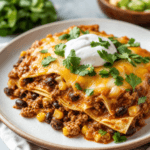 Easy Crockpot Enchilada Casserole