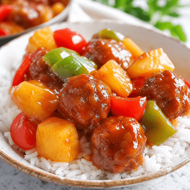 Easy Crockpot Sweet and Sour Meatballs