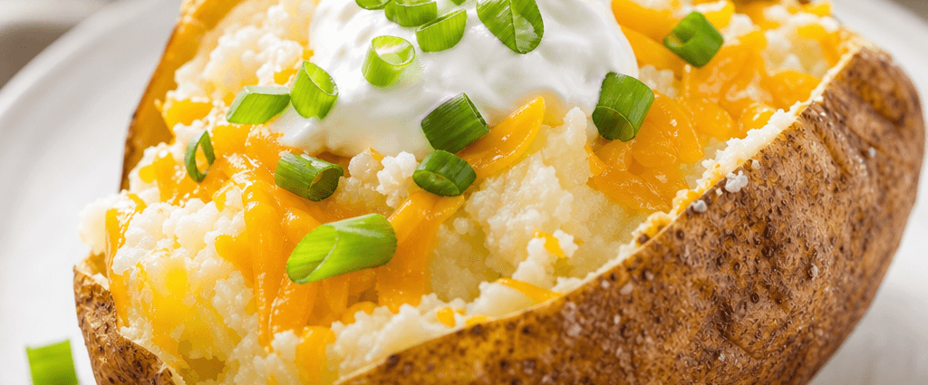 Baked Potatoes with Toppings