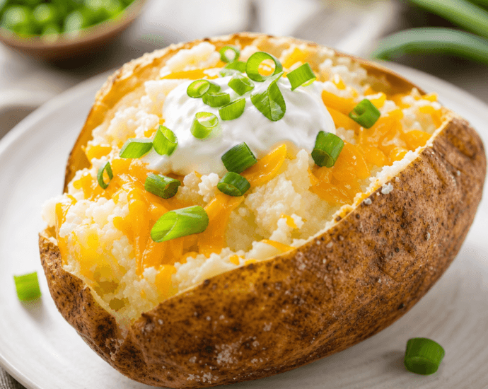 Baked Potatoes with Toppings