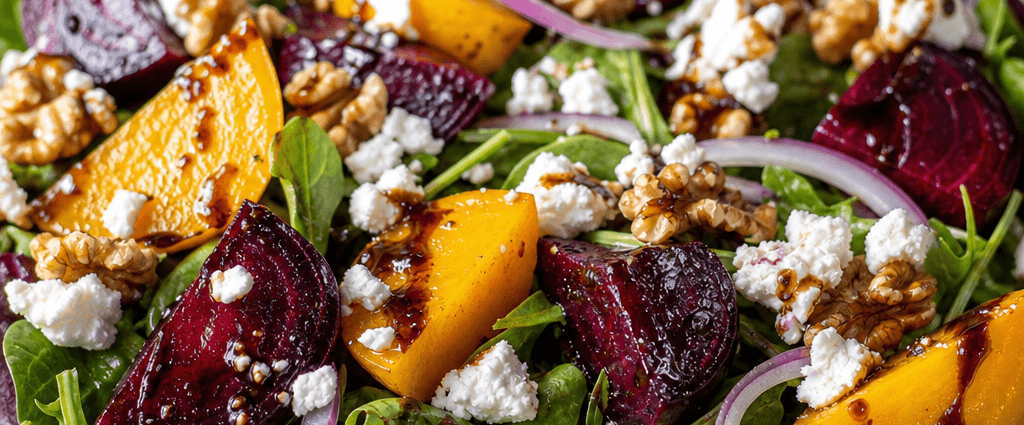 Roasted Beet and Goat Cheese Salad