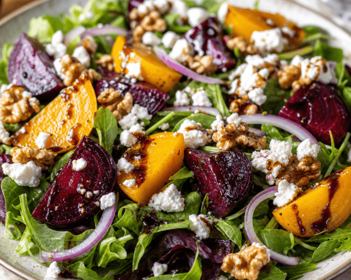 Roasted Beet and Goat Cheese Salad