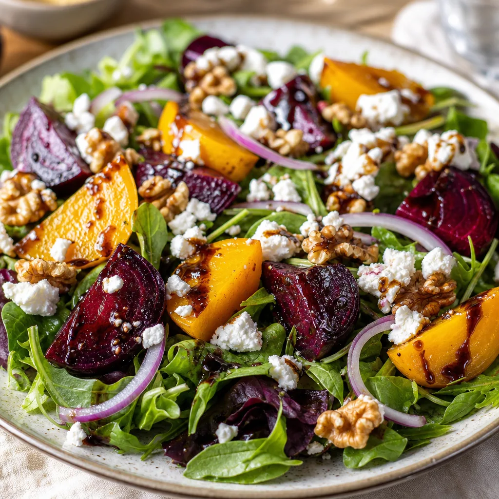 Roasted Beet and Goat Cheese Salad